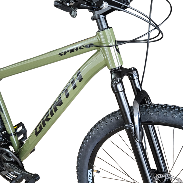 bicicleta aro 29 grinth aluminio shimano aster bike shop verde militar d